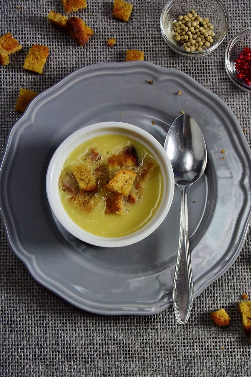 Zupa kalafiorowa z grzankami szybka zupa codzienna Thermomania Thermomix