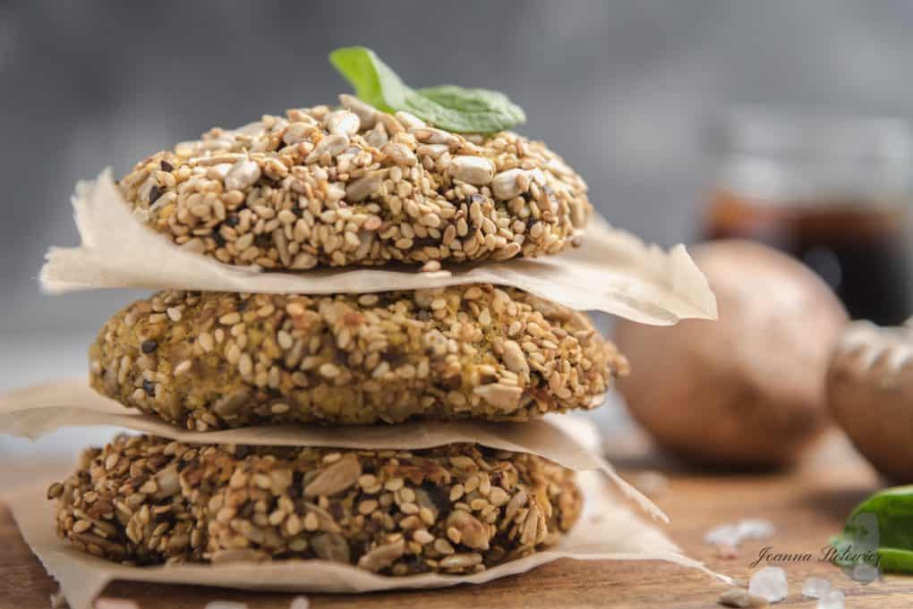 Kotlety z pieczarek i kaszy jaglanej na zdrowy obiad Thermomania Thermomix