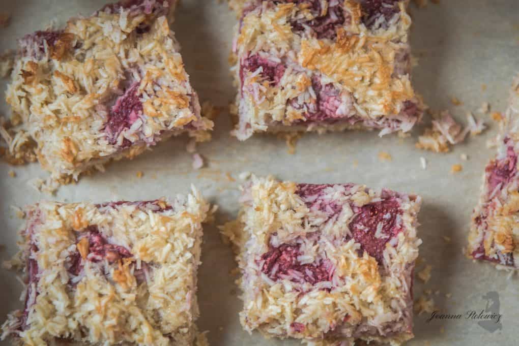 Proste ciasto kokosowe z owocami - kokosanka Thermomania Thermomix