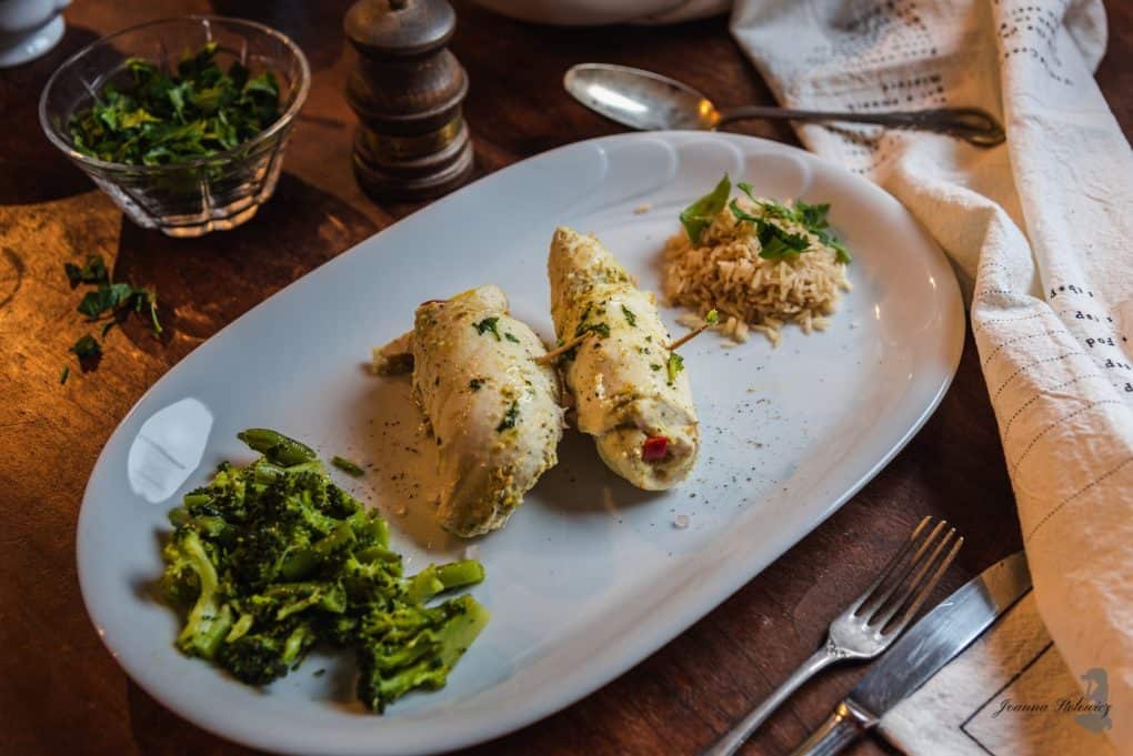 Roladki z kurczaka z ryżem i maślanymi warzywami Thermomania Thermomix