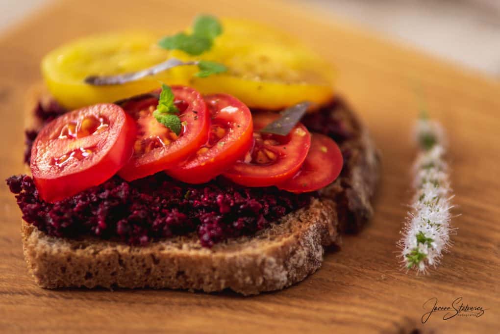 Pasta z pieczonego buraka ćwikłowego