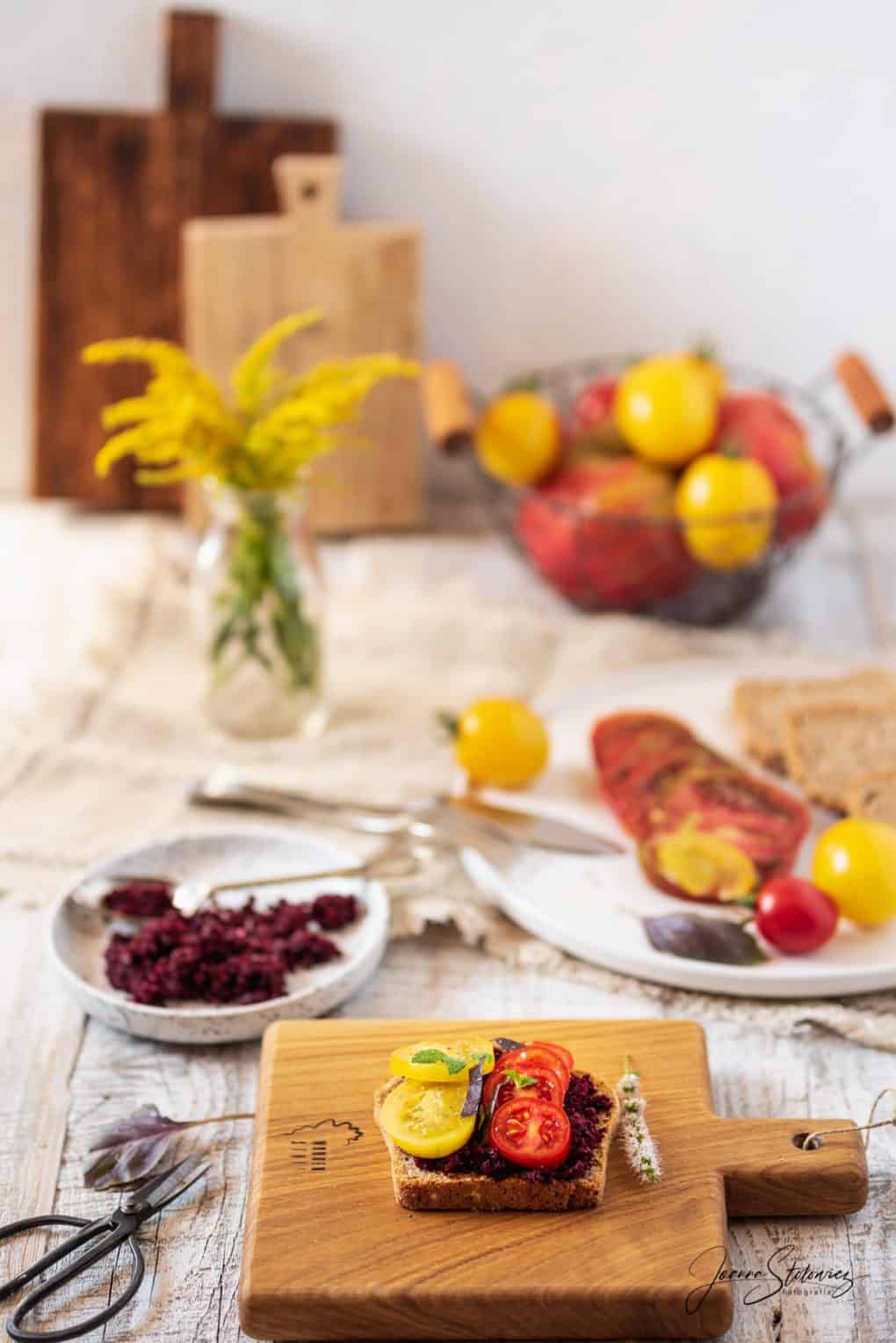 Pasta z pieczonego buraka ćwikłowego